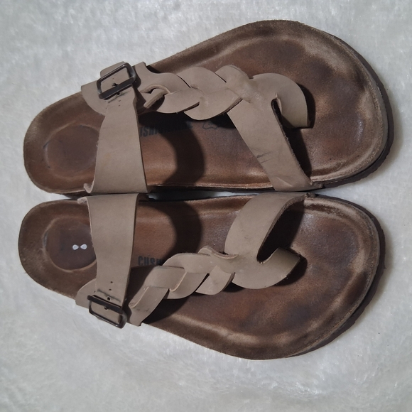 Braided Tan Sandals - Picture 2 of 7